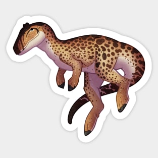 Cozy Allosaurus Sticker